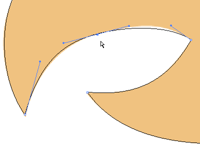 It traces out a sketch by the Bezier curve with Adobe Illustrator12.